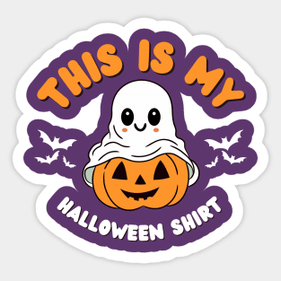 This is My Halloween Shirt Sticker